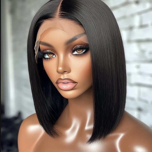 Straight Bang bob Wig